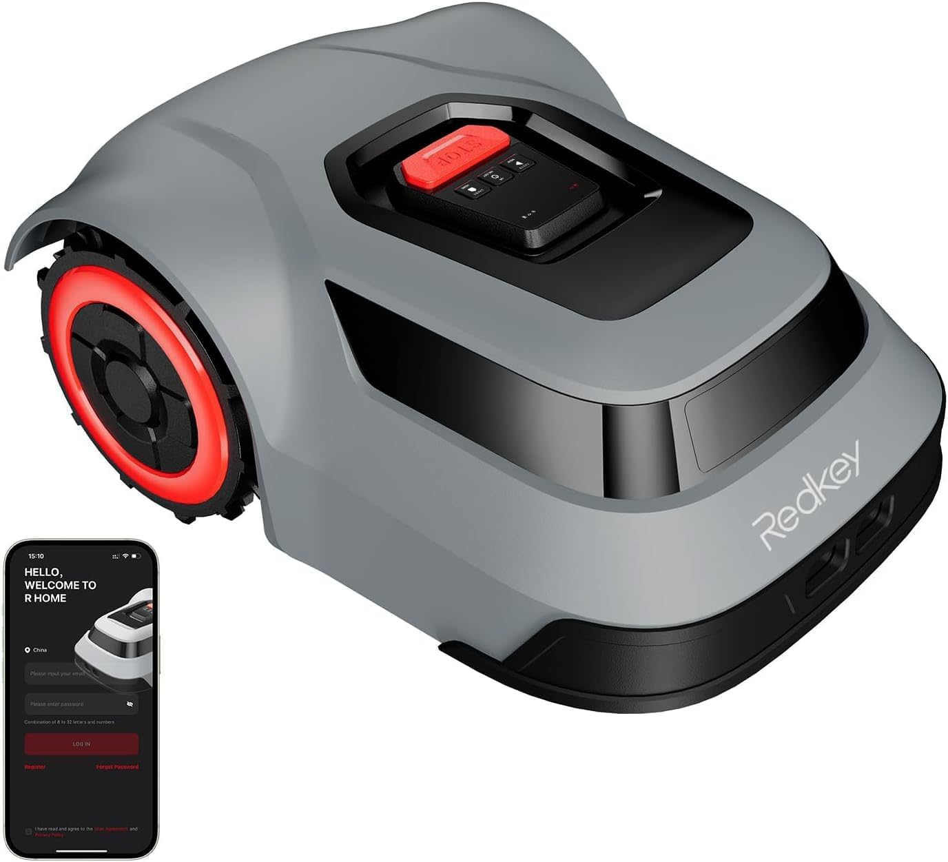 Redkey MGC1000 Robot Lawn Mower for 0.25 Acre with Auto Recharge