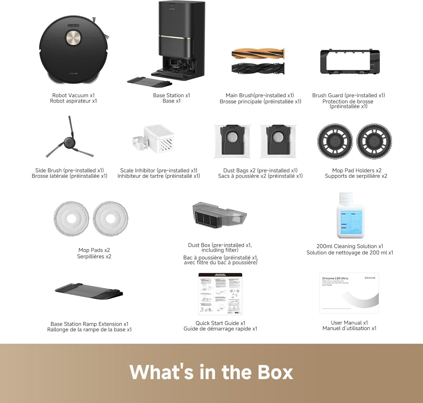 DREAME L50 Ultra Robot Vacuum & Mop, 19,500Pa, Auto-Empty
