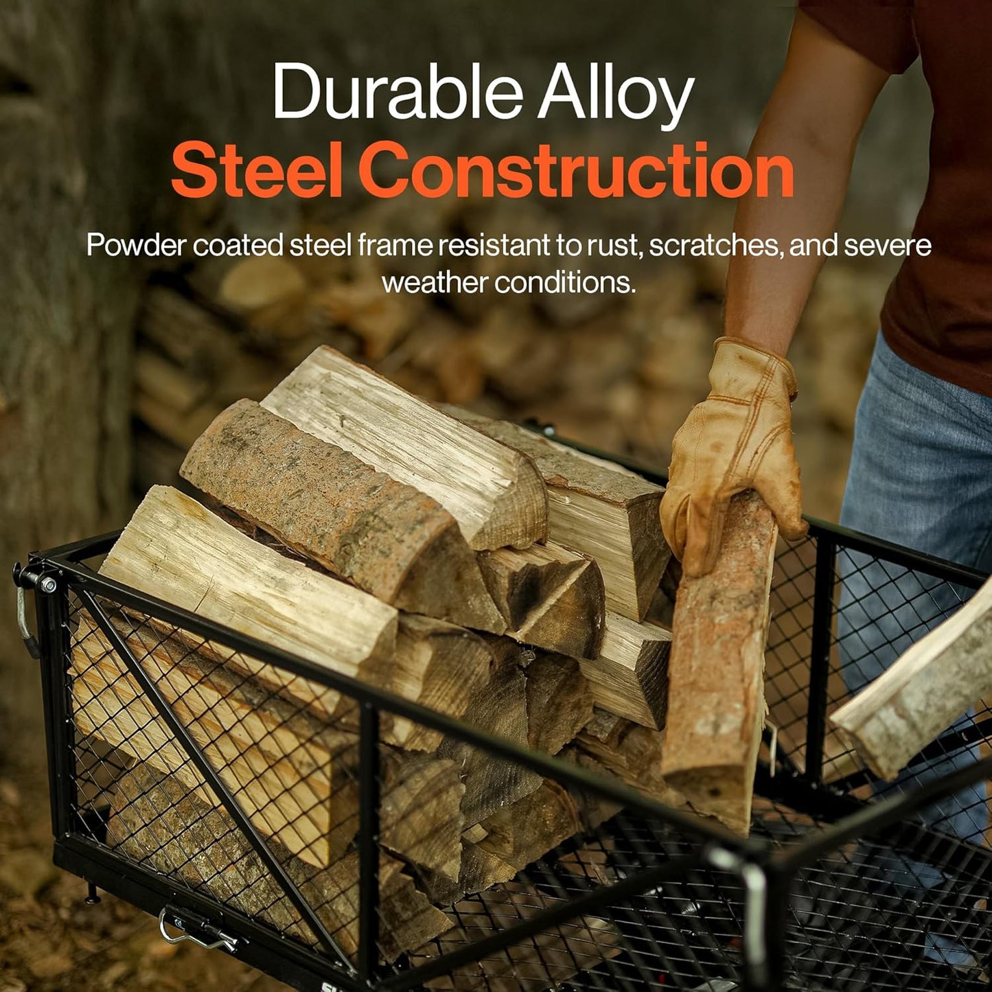 SuperHandy 48V Electric Power Wagon Utility Cart, 660 lb Load, 1000 lb Hauling Capacity