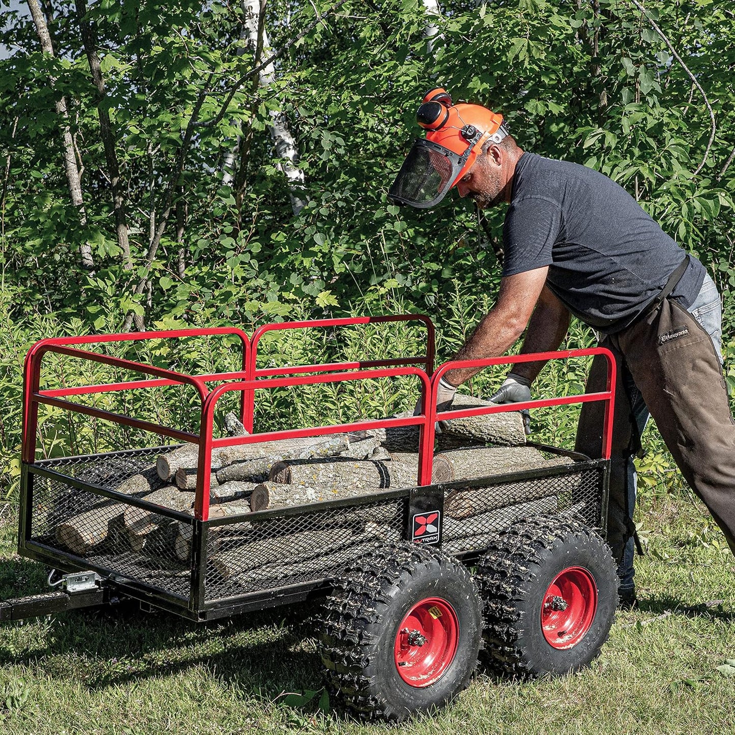 Yutrax Trail Warrior X4 1,250 lb Off-Road UTV/ATV Utility Trailer TX159