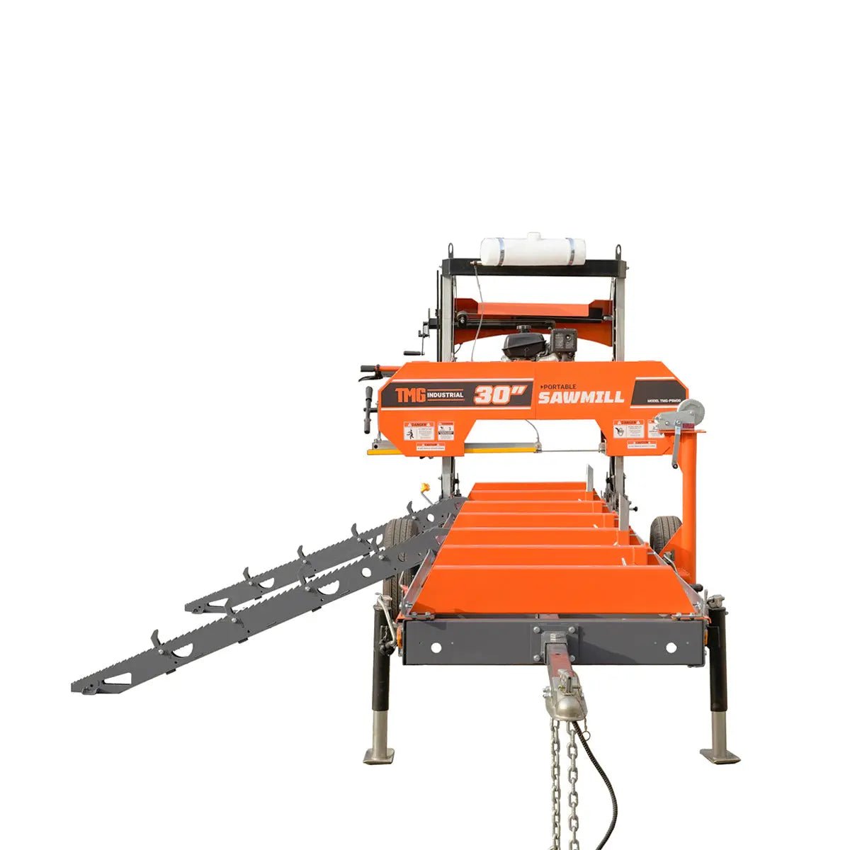 Log Loading/Rolling & Ramp Package for TMG-PSM30, 2-Speed 2000 Lb Winch, Mast/Boom, Receiver, 70″ Ramp Length, 3800 Lb Loading Capacity, 32-½’ Steel Cable, TMG-PSM30-Lramp