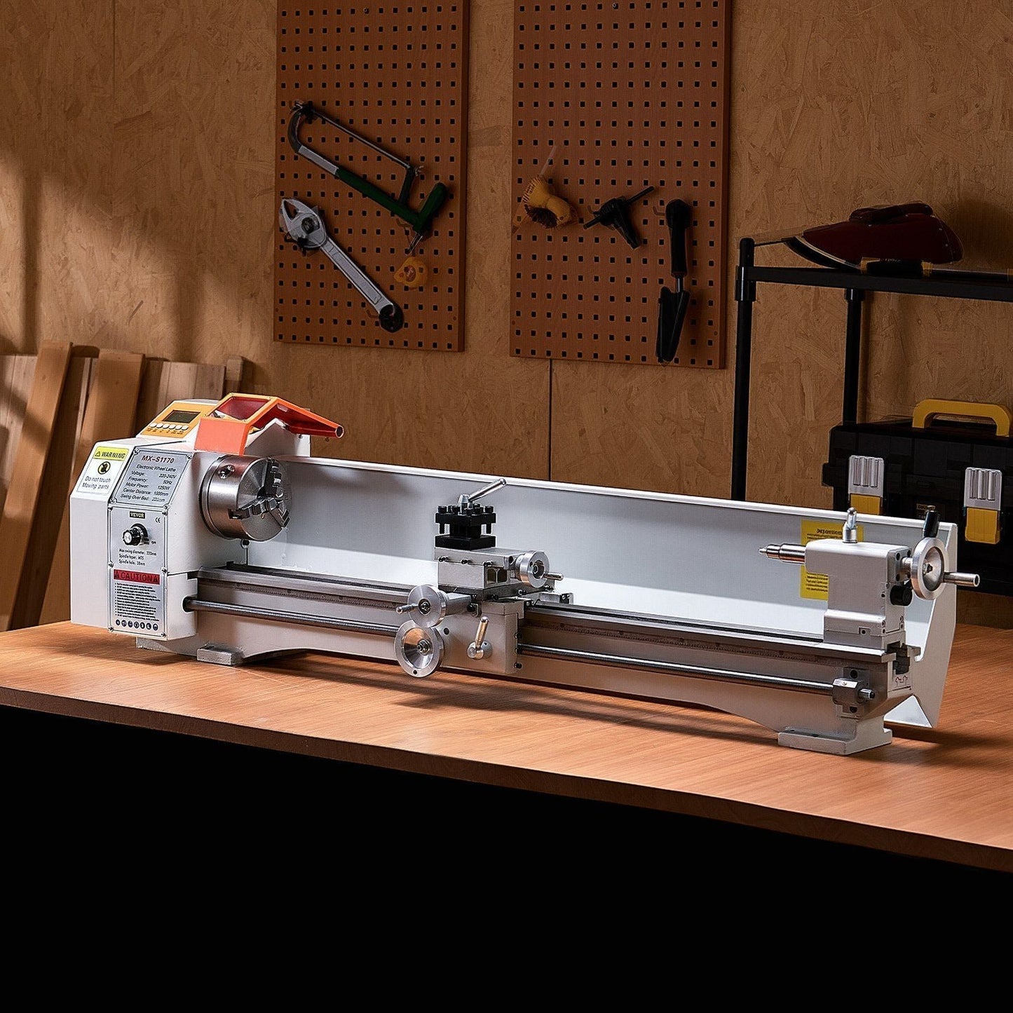 Metal Lathe Machine 8.7 x 39 in Precision Bench Power Metal Lathe Automatic Feed