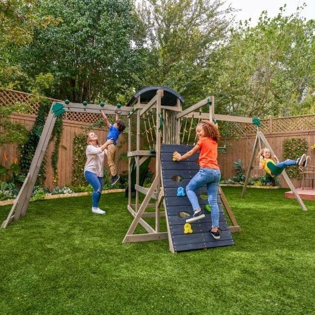 KidKraft Gladiator Quest Swing Set Gray