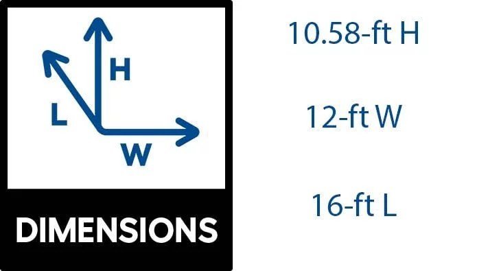 Best barns Sierra Without Floor 12-ft x 16-ft Wood Storage Shed | SIERRA1216 | Installation Included.