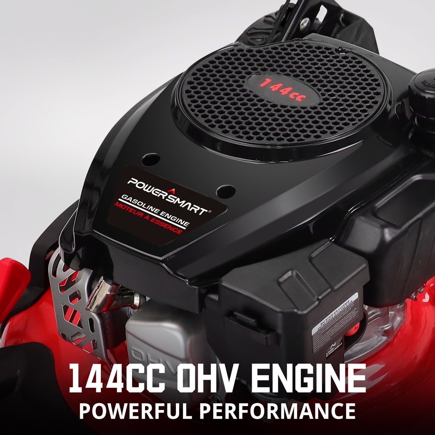 PowerSmart 21 in. Gas Push Lawn Mower, 144cc 2-in-1 Side Discharge