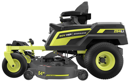 80V Max HP Lithium 54″ Brushless Electric Zero Turn Lawn Mower