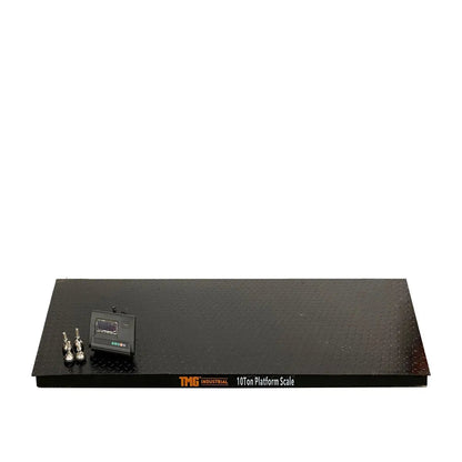 10 Ton High-Capacity Floor Scale, Digital Display, 22,000 lb Capacity, 110V/60Hz, Full Capacity Tare, Auto Zero Tracking, TMG-FS10