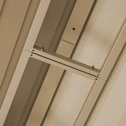 10’ x 20’ Hardtop, Double Tier Steel Roof Patio Gazebo, Mosquito Nets & Curtains Included, TMG-LGZ21