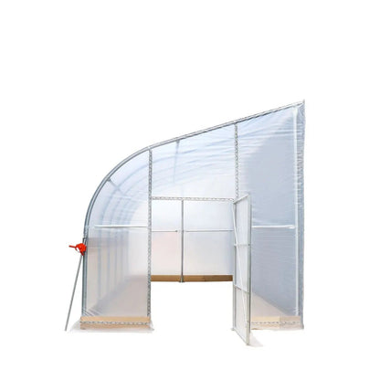 10’ x 20’ Lean-To Greenhouse Grow Tent w/6 Mil Clear EVA Plastic Film, Cold Frame, Hand Crank Roll-Up Side, 6-½’ Sidewall, TMG-GHL1020