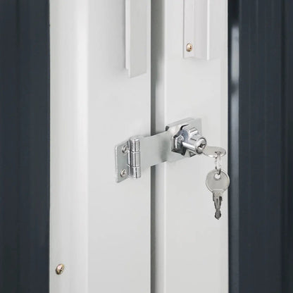 10’ x 20’ Metal Garage Shed with Double Front Doors, 7’8″ Peak Height, Side Entry Door, 185 Sq-Ft Floor Space, TMG-MS1020A