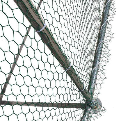 10’ x 20’ Wire Mesh Chicken Run Shelter Coop, Galvanized Steel, 200 Sq-Ft, Lockable Gate, PVC Coated Mesh, TMG-CRS1020