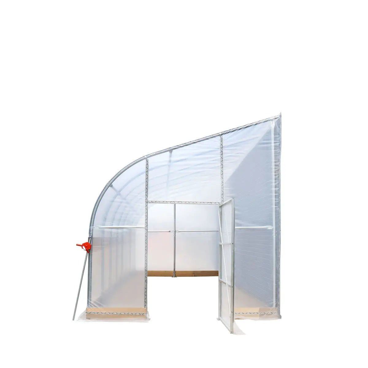 10’ x 30’ Lean-To Greenhouse Grow Tent w/6 Mil Clear EVA Plastic Film, Cold Frame, Hand Crank Roll-Up Side, 6-½’ Sidewall, TMG-GHL1030