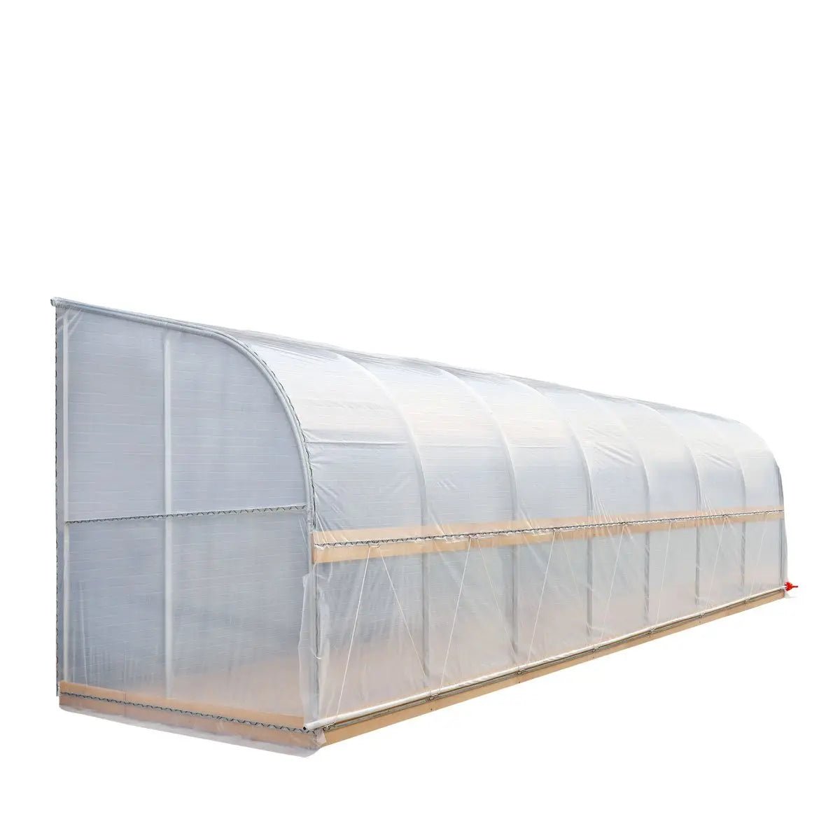 10’ x 30’ Lean-To Greenhouse Grow Tent w/6 Mil Clear EVA Plastic Film, Cold Frame, Hand Crank Roll-Up Side, 6-½’ Sidewall, TMG-GHL1030