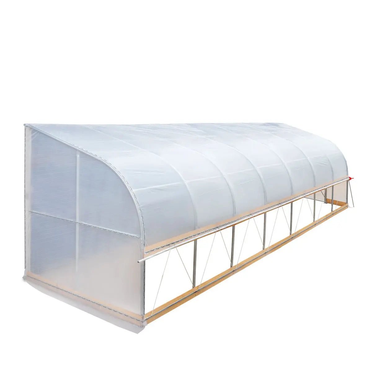 10’ x 30’ Lean-To Greenhouse Grow Tent w/6 Mil Clear EVA Plastic Film, Cold Frame, Hand Crank Roll-Up Side, 6-½’ Sidewall, TMG-GHL1030