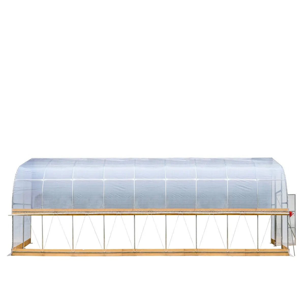 10’ x 40’ Lean-To Greenhouse Grow Tent w/6 Mil Clear EVA Plastic Film, Cold Frame, Hand Crank Roll-Up Side, 6-½’ Sidewall, TMG-GHL1040
