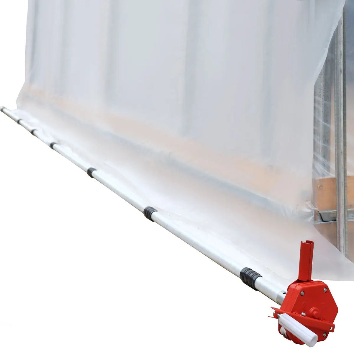 10’ x 40’ Lean-To Greenhouse Grow Tent w/6 Mil Clear EVA Plastic Film, Cold Frame, Hand Crank Roll-Up Side, 6-½’ Sidewall, TMG-GHL1040