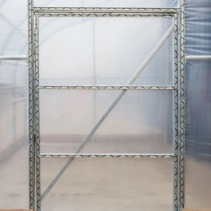 10’ x 40’ Lean-To Greenhouse Grow Tent w/6 Mil Clear EVA Plastic Film, Cold Frame, Hand Crank Roll-Up Side, 6-½’ Sidewall, TMG-GHL1040