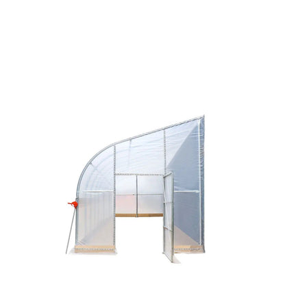 10’ x 40’ Lean-To Greenhouse Grow Tent w/6 Mil Clear EVA Plastic Film, Cold Frame, Hand Crank Roll-Up Side, 6-½’ Sidewall, TMG-GHL1040