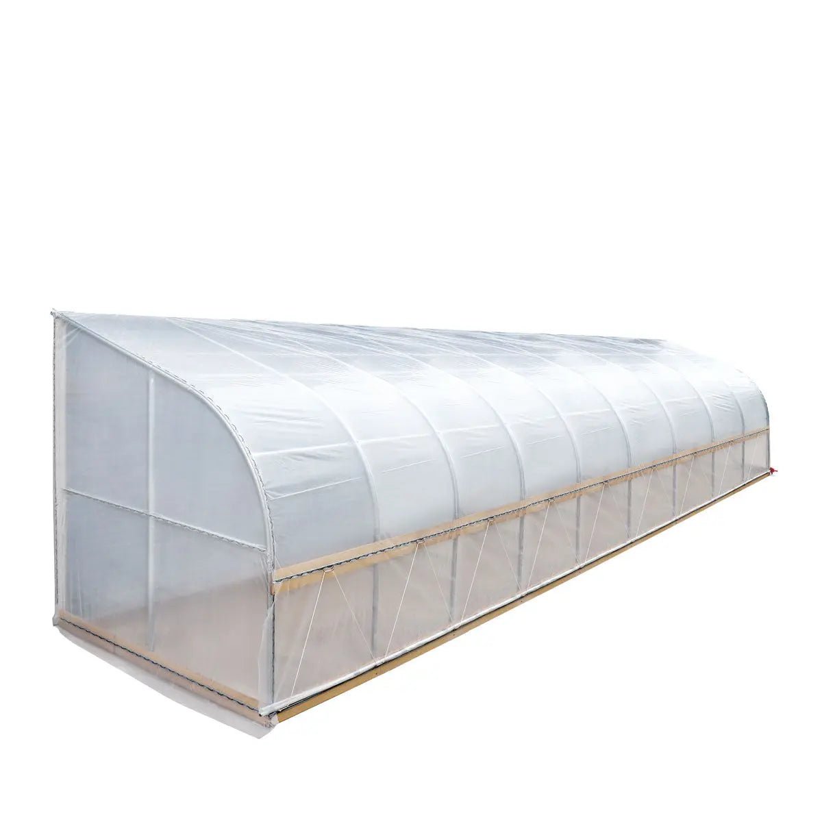 10’ x 40’ Lean-To Greenhouse Grow Tent w/6 Mil Clear EVA Plastic Film, Cold Frame, Hand Crank Roll-Up Side, 6-½’ Sidewall, TMG-GHL1040