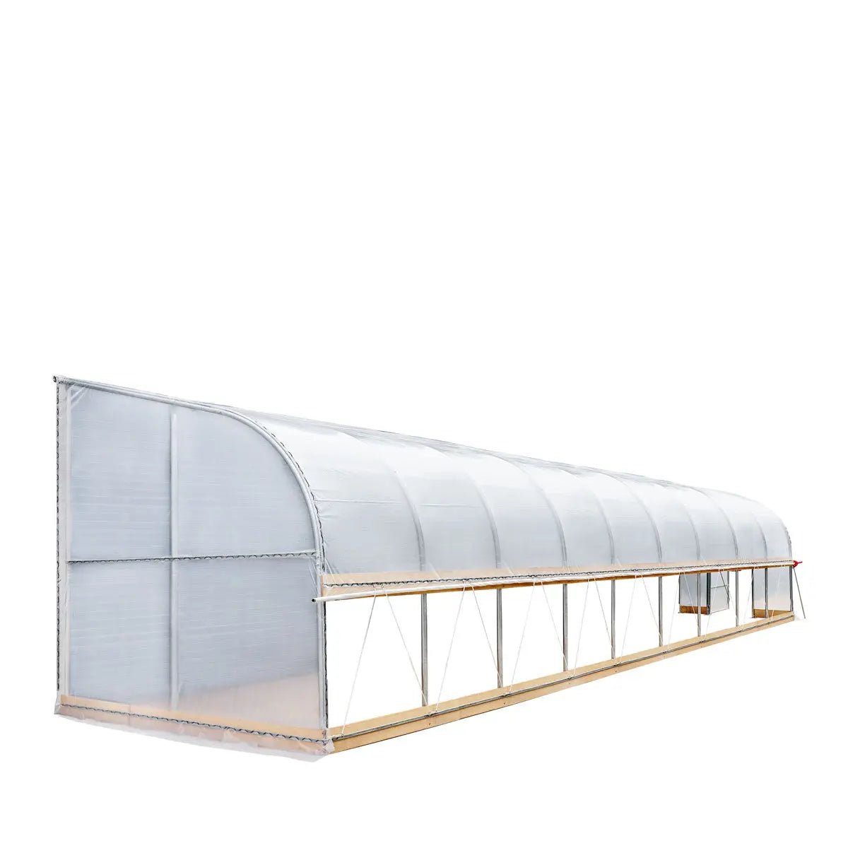 10’ x 40’ Lean-To Greenhouse Grow Tent w/6 Mil Clear EVA Plastic Film, Cold Frame, Hand Crank Roll-Up Side, 6-½’ Sidewall, TMG-GHL1040