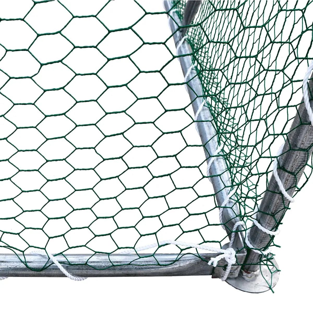10’ x 60’ Wire Mesh Chicken Run Shelter Coop, Galvanized Steel, 600 Sq-Ft, Lockable Gate, PVC Coated Mesh, TMG-CRS1060