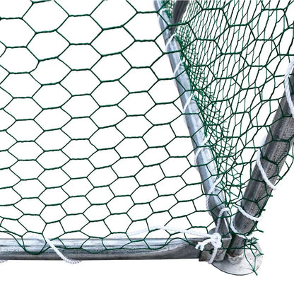 10’ x 60’ Wire Mesh Chicken Run Shelter Coop, Galvanized Steel, 600 Sq-Ft, Lockable Gate, PVC Coated Mesh, TMG-CRS1060