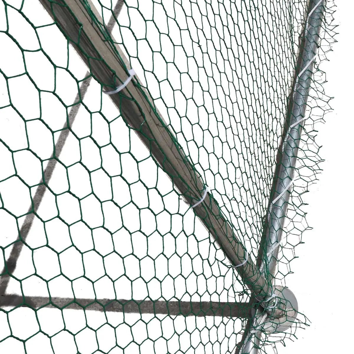 10’ x 60’ Wire Mesh Chicken Run Shelter Coop, Galvanized Steel, 600 Sq-Ft, Lockable Gate, PVC Coated Mesh, TMG-CRS1060