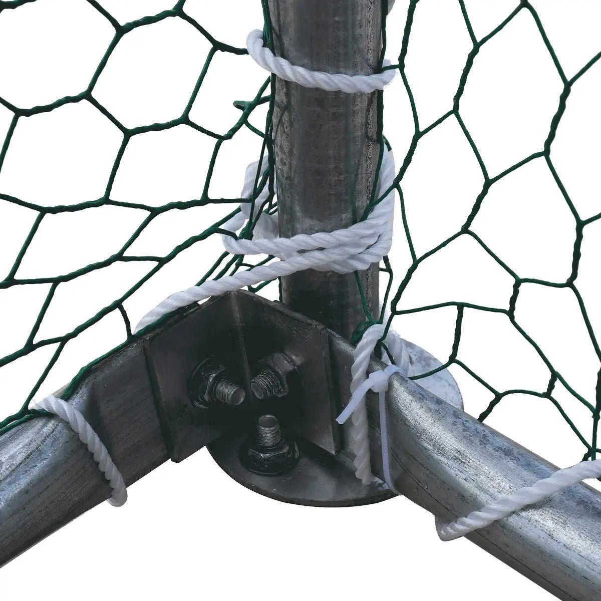 10’ x 60’ Wire Mesh Chicken Run Shelter Coop, Galvanized Steel, 600 Sq-Ft, Lockable Gate, PVC Coated Mesh, TMG-CRS1060