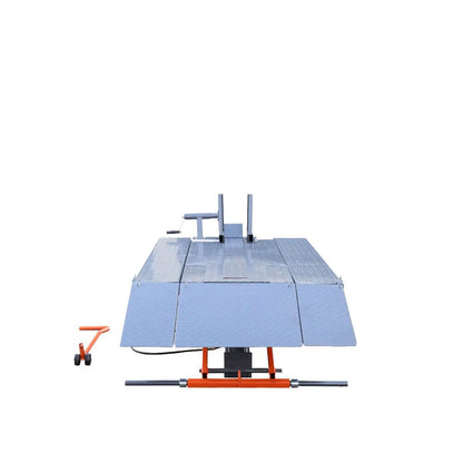 1000 lb Portable Motorcycle/ATV Scissor Lift, 44″ Work Platform, 10″ Side Panel Extensions, 79″ Platform Length, Front Vise Kit, TMG-1000PML