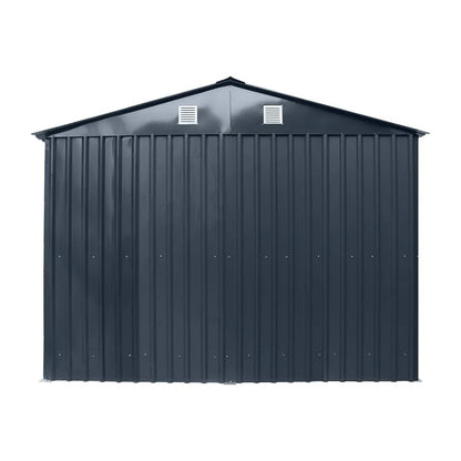 Pro Series 10′ x 20′ Metal Garage Shed with Double Front Doors and Side Entry Door, 8′ Peak Height TMG-MS1020B