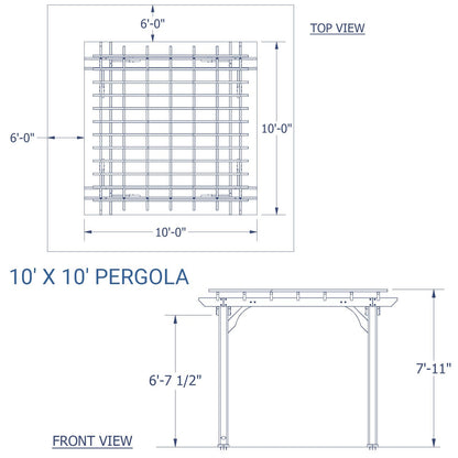 10 x 10 Pergola