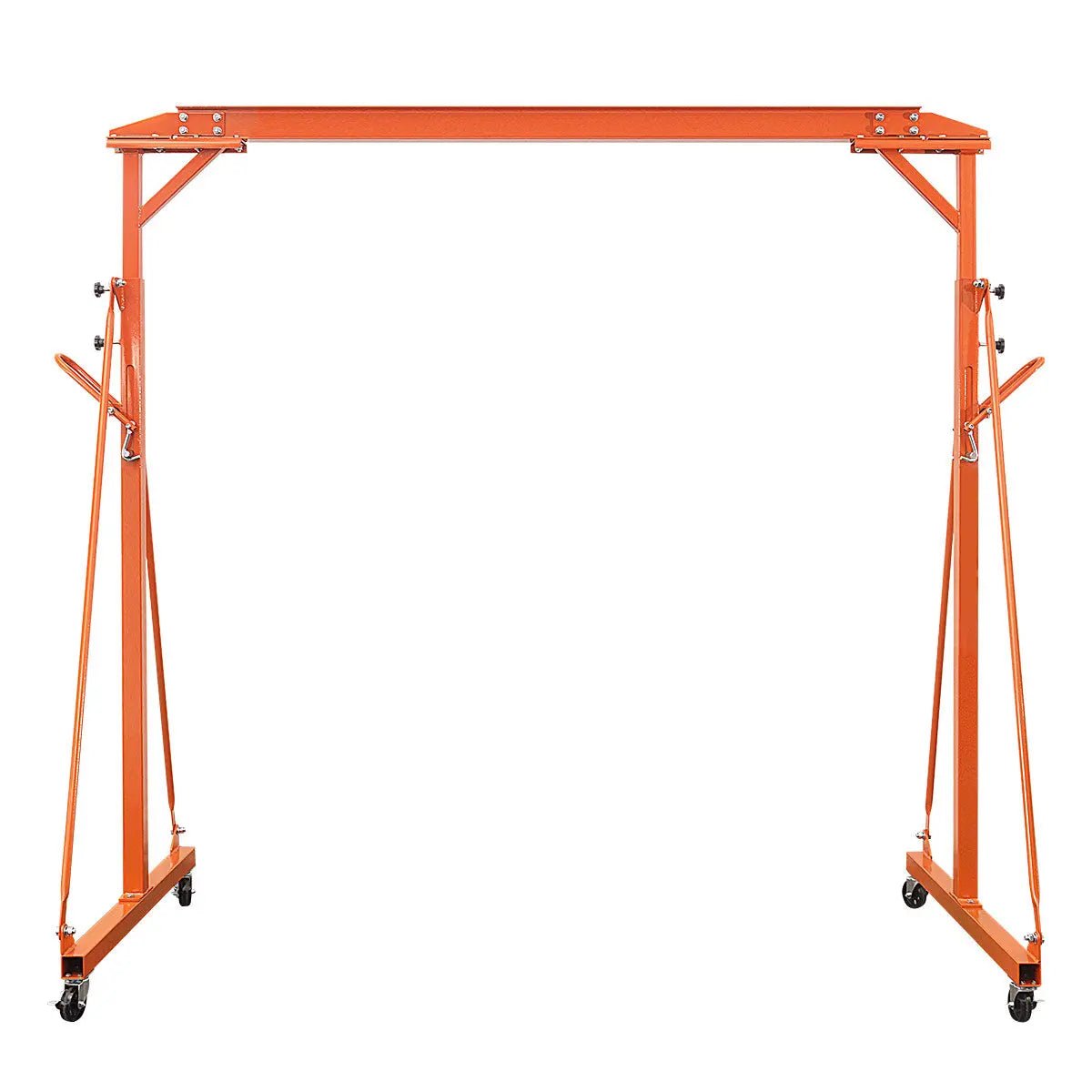 1100-lb Adjustable Height All-Steel Gantry Crane, Auto-Lock, 95″ Min. Height, 142″ Max. Height, Locking Swivel Caster Wheels, TMG-AGC06(Previously TMG-AGC05)
