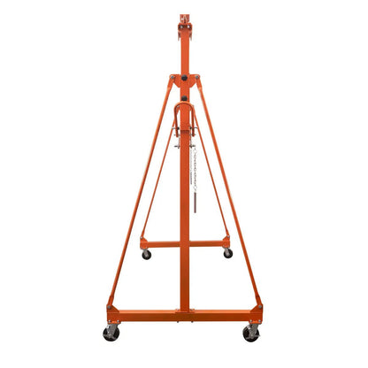 1100-lb Adjustable Height All-Steel Gantry Crane, Auto-Lock, 95″ Min. Height, 142″ Max. Height, Locking Swivel Caster Wheels, TMG-AGC06(Previously TMG-AGC05)