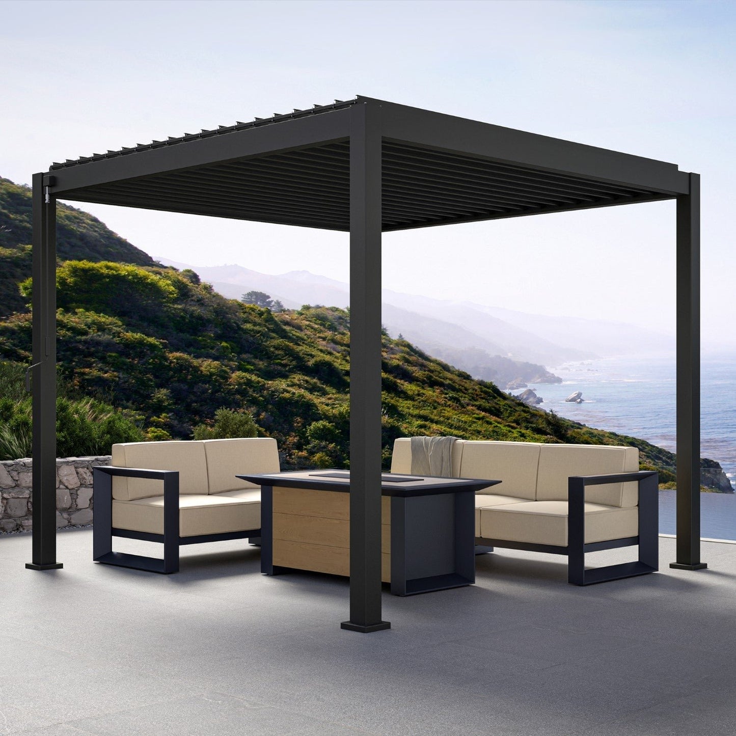MIRADOR 111DA 10’x10′ WHITE PERGOLA