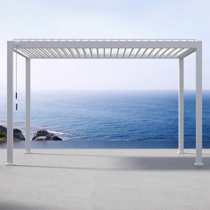 MIRADOR 111DA 10’x13′ WHITE PERGOLA