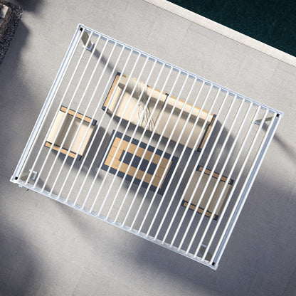 MIRADOR 111DA 10’x13′ WHITE PERGOLA