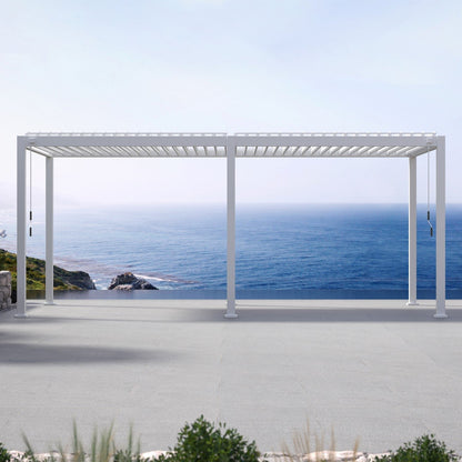 MIRADOR 111DA 10’x20′ WHITE PERGOLA