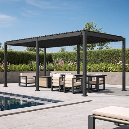 MIRADOR 111SR 10’x20′ WHITE PERGOLA
