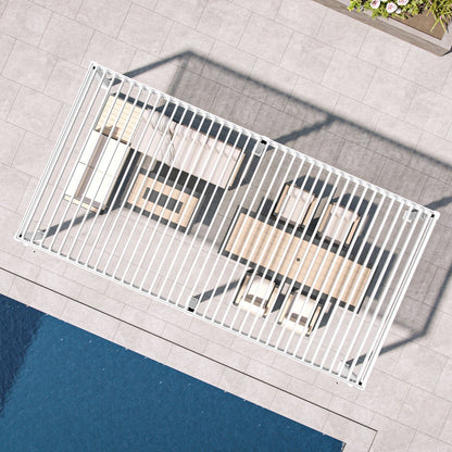 MIRADOR 111SR 10’x20′ WHITE PERGOLA