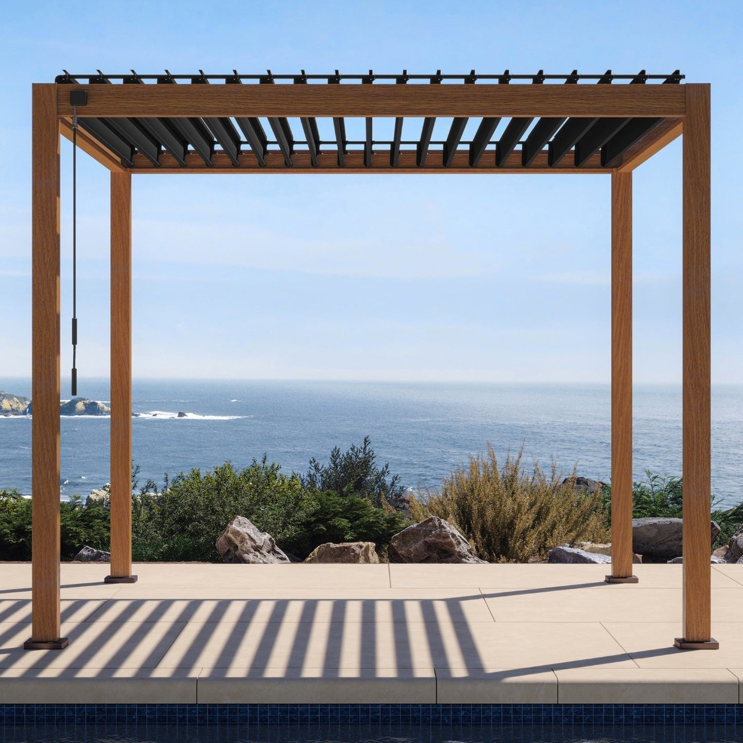 MIRADOR 111S 10’x10′ CHERRY OAK PERGOLA