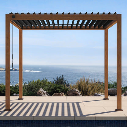MIRADOR 111S 10’x10′ CHERRY OAK PERGOLA