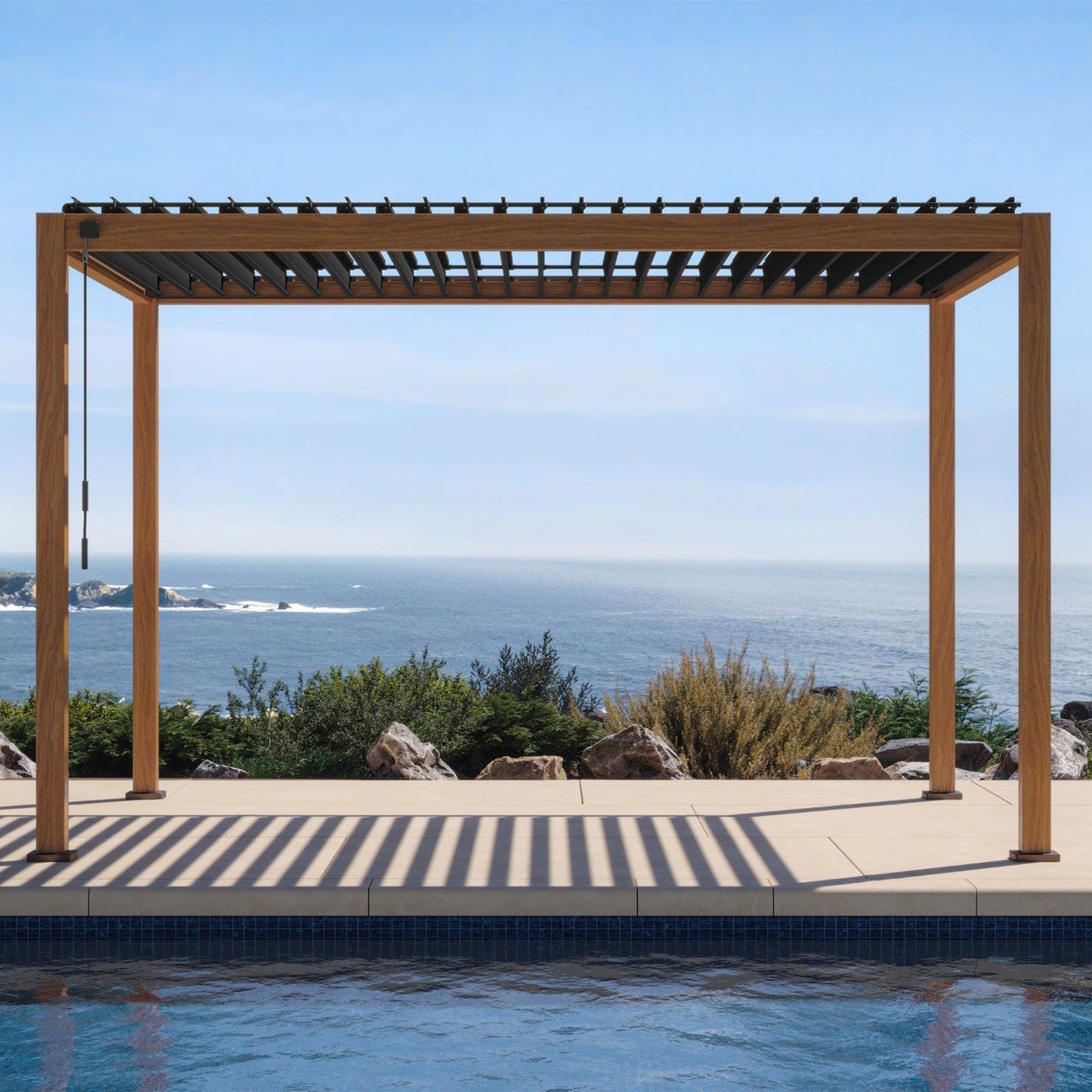 MIRADOR 111S 10’x13′ CHERRY OAK PERGOLA