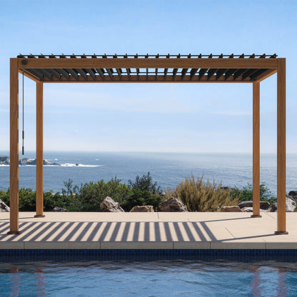 MIRADOR 111S 10’x13′ CHERRY OAK PERGOLA