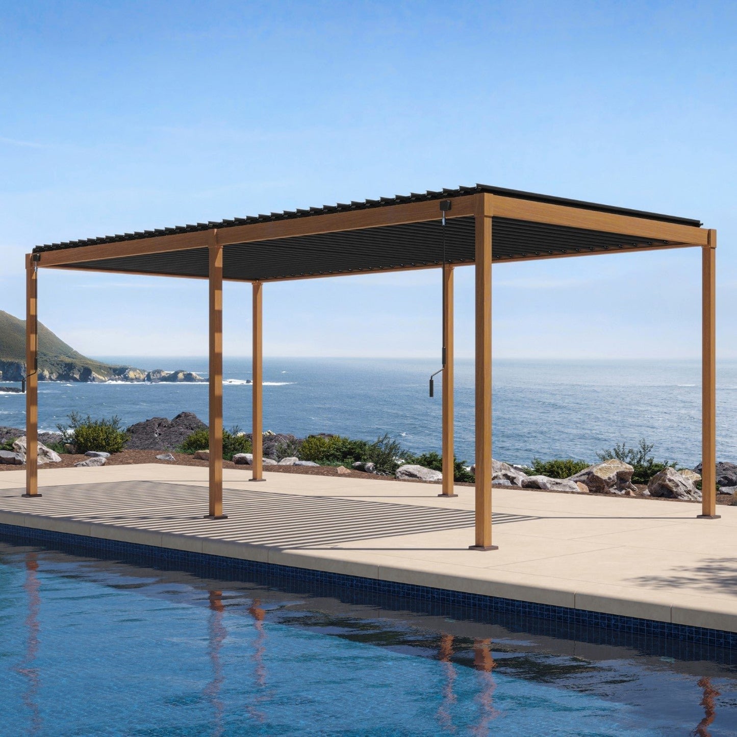 MIRADOR 111S 10’x20′ CHERRY OAK PERGOLA