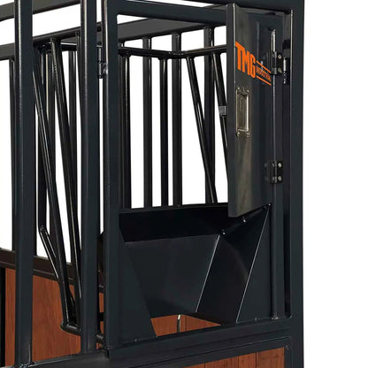 12’ Horse Stall Bamboo Panel, Vertical Bar Top, Front panel c/w Window/Feeder and Sliding Door, TMG-FHS13A or FHS13B