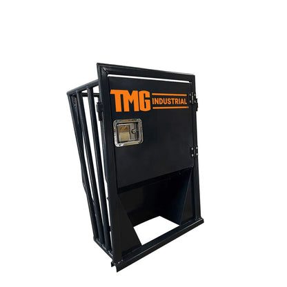 12’ Horse Stall Bamboo Panel, Vertical Bar Top, Front panel c/w Window/Feeder and Sliding Door, TMG-FHS13A or FHS13B