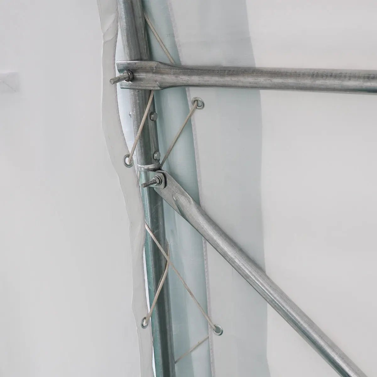 12’ x 20’ Car Shelter w/Rounded Roof & Heavy-Duty 11 OZ PE Fabric Cover, Galvanized Steel Frame, Fabric front roll-up door, TMG-ST1220R