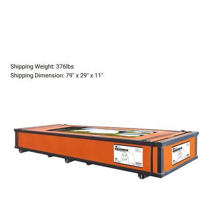 12’ x 20’ Car Shelter w/Rounded Roof & Heavy-Duty 11 OZ PE Fabric Cover, Galvanized Steel Frame, Fabric front roll-up door, TMG-ST1220R