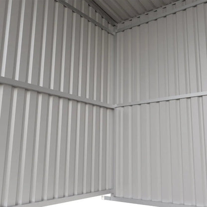 12’ x 20’ Galvanized Metal Livestock Shed, 240 Sq-Ft, 27 GA Corrugated Panels, Sliding Skid Mount, TMG-MS1220L