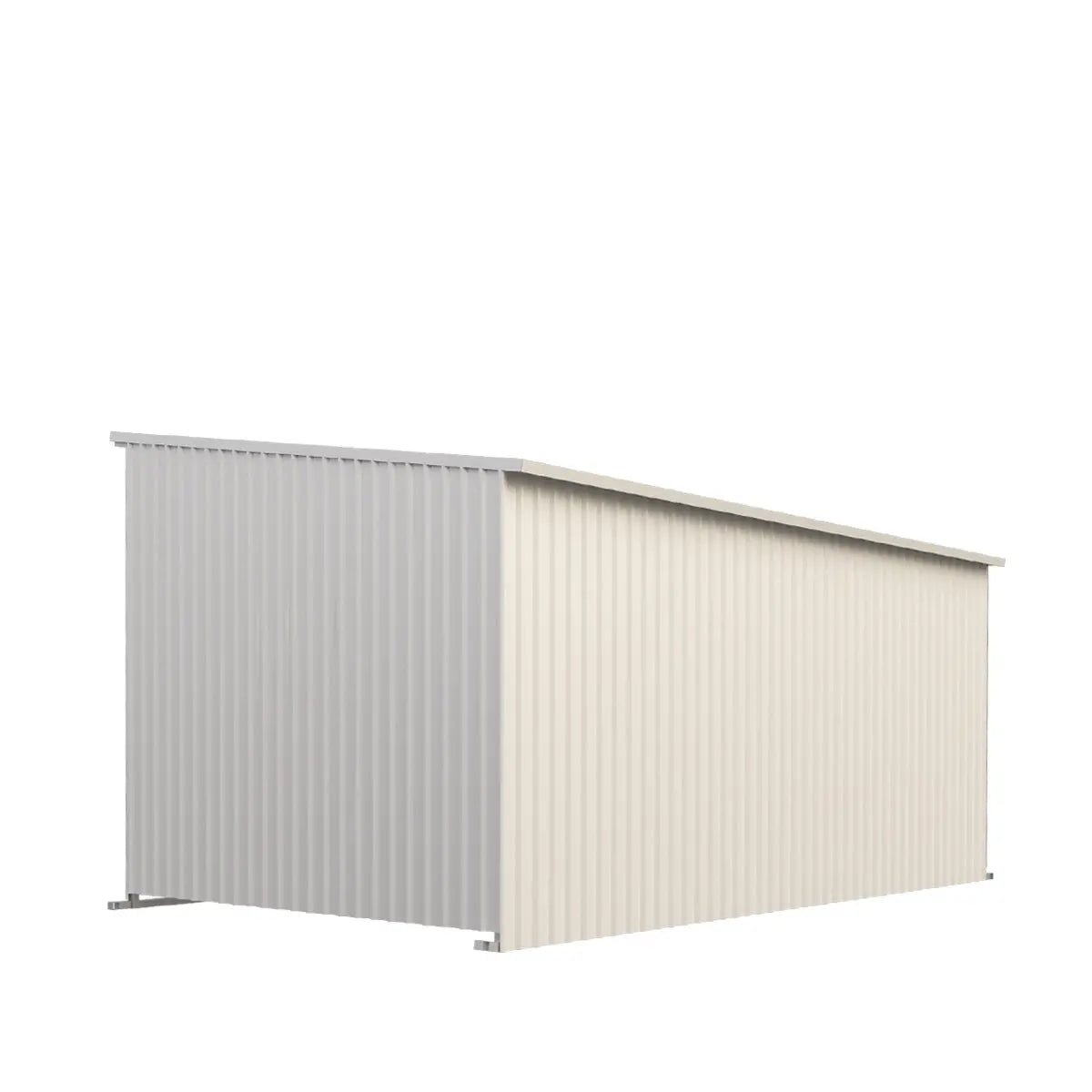 12’ x 20’ Galvanized Metal Livestock Shed, 240 Sq-Ft, 27 GA Corrugated Panels, Sliding Skid Mount, TMG-MS1220L